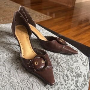 BCBGirls Dark Brown Leather Heels